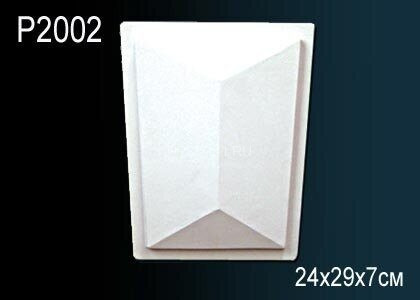 Декоративный фрагмент орнамента Перфект P2002 белый 241х290 мм