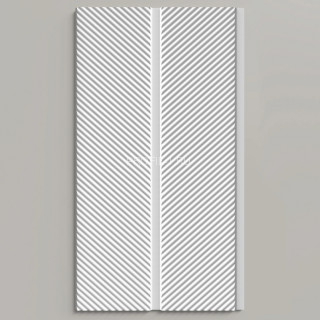 Стеновая декоративная панель 3D Decor-Dizayn DD920 из полистирола белая, под покраску 220х10х2000 мм