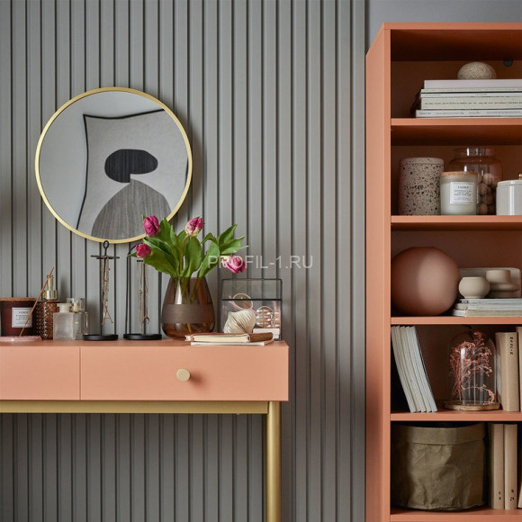 Реечная настенная панель VOX LINERIO M-LINE серая 2650х122х12 мм Реечная настенная панель VOX LINERIO M-LINE серая 2650х122х12 мм