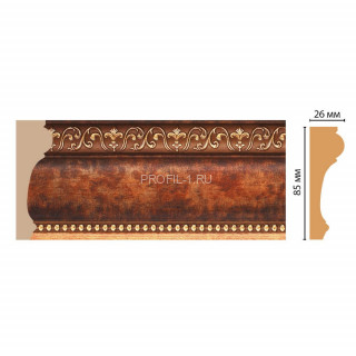Молдинг DECOMASTER 147-767 (84x26x2400) цвет Красное дерево с золотом Молдинг DECOMASTER 147-767 (84x26x2400) цвет Красное дерево с золотом