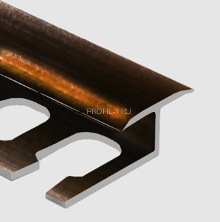 Профиль Т-образный гибкий 14 мм алюминий PV43-07 бронза блестящая 2,7 м Профиль Т-образный гибкий 14 мм алюминий PV43-07 бронза блестящая 2,7 м