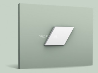 Декоративная стеновая панель 3D Orac Decor W100 белая полиуретан 150х258 мм