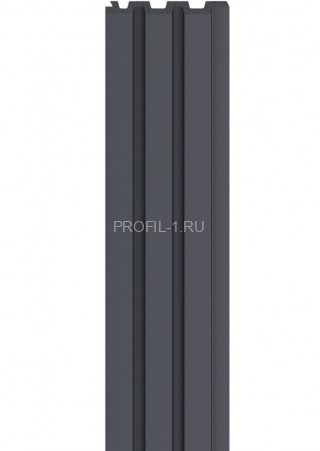 Реечная настенная панель VOX LINERIO M-LINE антрацит 2650х122х12 мм Реечная настенная панель VOX LINERIO M-LINE антрацит 2650х122х12 мм