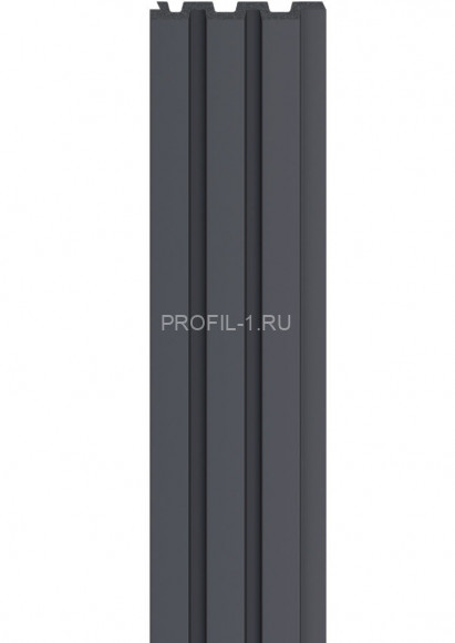 Реечная настенная панель VOX LINERIO M-LINE антрацит 2650х122х12 мм Реечная настенная панель VOX LINERIO M-LINE антрацит 2650х122х12 мм