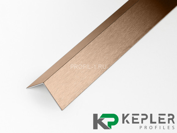 Декоративный уголок 30х30 мм из нержавеющей стали SS 304 FSAP002-30-RS S.S.304 розовое золото сатинированное 3 м