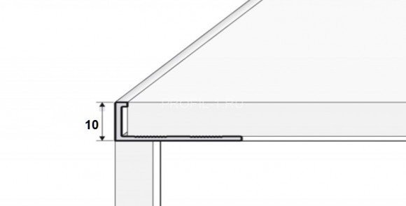 Алюминиевый L-профиль 10 мм Effector 2,5 м A 51.00 золото Алюминиевый L-профиль 10 мм Effector 2,5 м A 51.00 золото