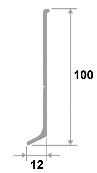 Стык для плинтуса Диал ПЛ-100ст черный