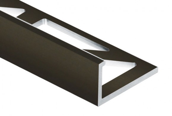 Профиль L-образный алюминий 10 мм PV02-10 коричневый матовый 2,7 м
