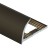 Профиль С-образный алюминий для плитки 12 мм PV09-10 eco коричневый матовый 2,7 м