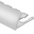 Профиль для плитки С-образный алюминий гибкий 10 мм PV20-02 серебро матовое 2,7 м