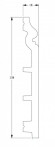Гибкий напольный плинтус Orac Decor Duropolymer SX118F белый полистирол 138х18 мм 2м