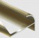 Алюминиевый профиль F-образный округлый с рифлением для ступеней 10 мм PV56-13 песок блестящий 2,7 м