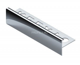 F-профиль алюминиевый 10 мм NEEXY PV53-03 BS серебро блестящее 2.7 м