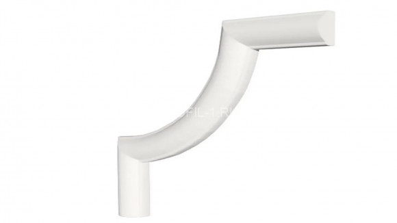 Декоративный уголок для молдингов Decor-Dizayn C1-130A полиуретан белый, под покраску 105х105х8 мм