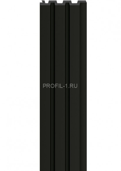 Реечная настенная панель VOX LINERIO M-LINE черная 2650х122х12 мм Реечная настенная панель VOX LINERIO M-LINE черная 2650х122х12 мм