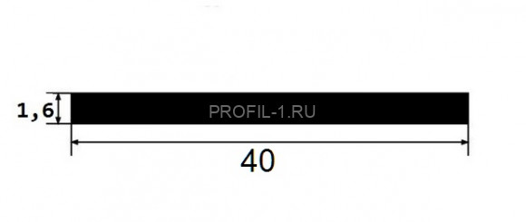 Алюминиевая полоса 40х1,6 черная 3 м Алюминиевая полоса 40х1,6 черная 3 м