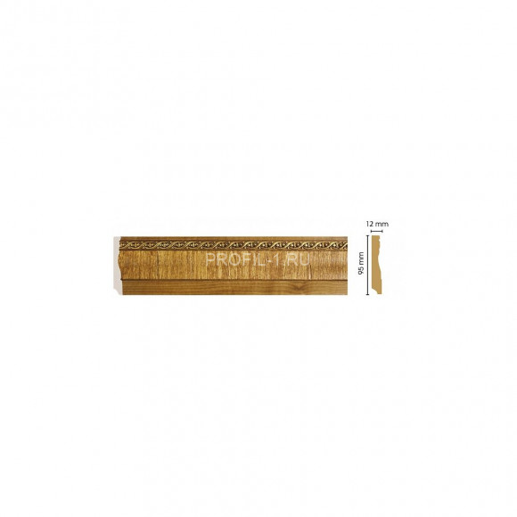 Плинтус напольный DECOMASTER 153-4 ДМ (95x12x2400) цвет Дуб с золотом