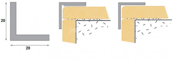 Отделочный уголок ПВХ  20х20 Cezar 118 Сосна 2,75 м (25 штук) Отделочный уголок ПВХ  20х20 Cezar 118 Сосна 2,75 м (25 штук)
