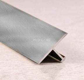 Алюминиевый Т-образный профиль 26 мм ПТ-26 графит глянец 2,7 м
