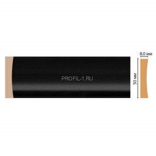 Молдинг DECOMASTER D045-195 (50x8x2400) цвет Черный глянец Молдинг DECOMASTER D045-195 (50x8x2400) цвет Черный глянец