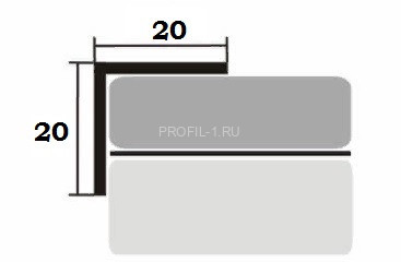 Алюминиевый уголок 20х20 мм равнополочный КД Дуб мореный 2,7 м (упаковка 10 штук) Алюминиевый уголок 20х20 мм равнополочный КД Дуб мореный 2,7 м (упаковка 10 штук)