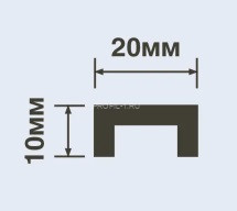 Молдинг под подсветку HiWood LB20 белый 20х10 мм 200 см Молдинг под подсветку HiWood LB20 белый 20х10 мм 200 см