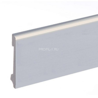 Напольный плинтус 78 мм Cezar Elegance LPC-11 серебро 2,44 м Напольный плинтус 78 мм Cezar Elegance LPC-11 серебро 2,44 м