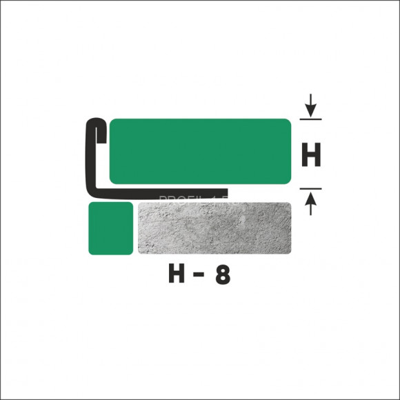 L-профиль из нержавеющей стали 8 мм FG 8 P полированная сталь 270 см