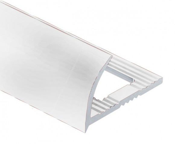 Алюминиевый профиль для плитки С-образный 8 мм PV16-35 светло-серый Ral 7035 2,7 м