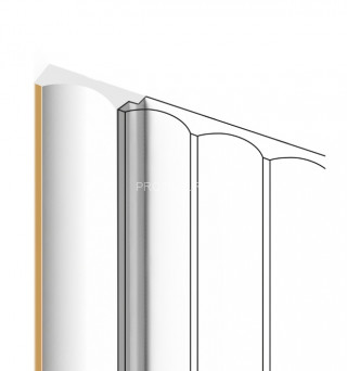 Финишный молдинг HiWood LF139A W49G белый-бежевый 12х32 мм 2,7 м Финишный молдинг HiWood LF139A W49G белый-бежевый 12х32 мм 2,7 м