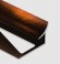 Уголок для плитки внутренний алюминий 12 мм PV29-11 коричневый блестящий 2,7 м