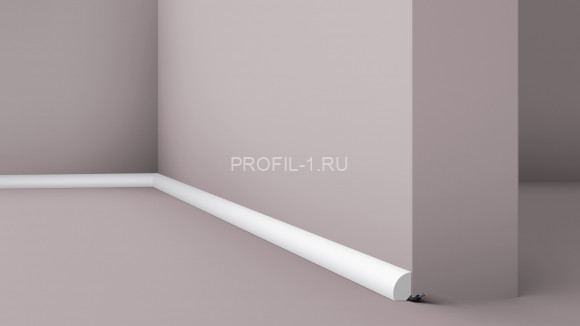 Напольный плинтус NMC Wallstyl FL6 белый полистирол 12х19 мм 2м