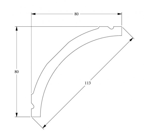 Гибкий потолочный плинтус Orac Decor Purotouch C240F белый полиуретан 80х80 мм 2м Гибкий потолочный плинтус Orac Decor Purotouch C240F белый полиуретан 80х80 мм 2м