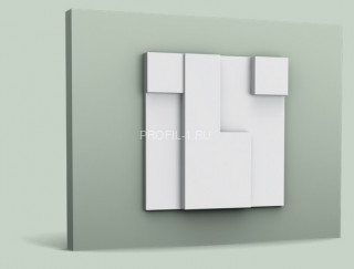 Декоративная стеновая панель 3D Orac Decor W102 белая полиуретан 333х333 мм
