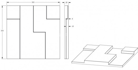 Декоративная стеновая панель 3D Orac Decor W102 белая полиуретан 333х333 мм