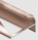 Алюминиевый профиль F-образный округлый с рифлением для ступеней 10 мм PV56-07 бронза блестящая 2,7 м