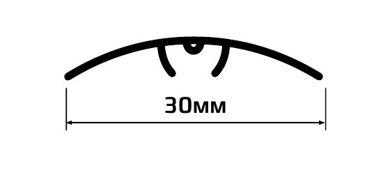 Одноуровневый порог ПВХ 30 мм Cezar венге черный 1,8 м Одноуровневый порог ПВХ 30 мм Cezar венге черный 1,8 м