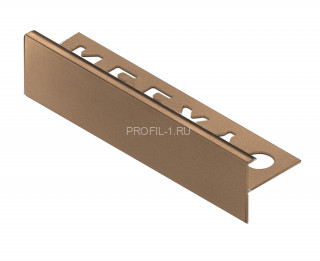 F-профиль алюминиевый 10 мм NEEXY PV53-06 MBR бронза матовая 2.7 м