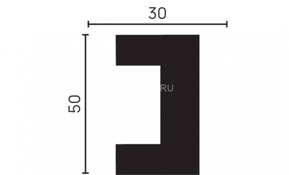 Молдинг Decor-Dizayn DD613 полистирол белый, под покраску 50х30х2000 мм Молдинг Decor-Dizayn DD613 полистирол белый, под покраску 50х30х2000 мм