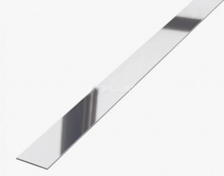 Алюминиевая полоса 30 мм ПА-30 серебро глянец 2.7 м