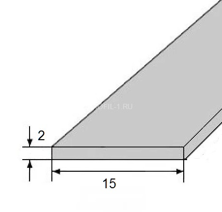 Алюминиевая полоса 15х2 мм 3 метра