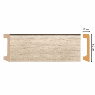 Плинтус напольный DECOMASTER D235-72B ДМ (80x17x2400) цвет Ясень