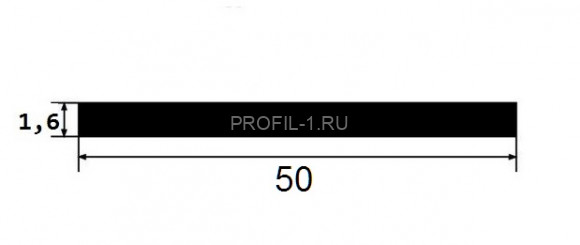 Алюминиевая полоса 50х1,6 сырая 3 м Алюминиевая полоса 50х1,6 сырая 3 м