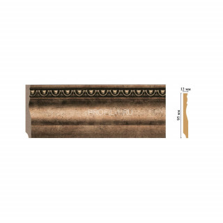 Плинтус напольный DECOMASTER 153-57 (95x12x2400) цвет Золото