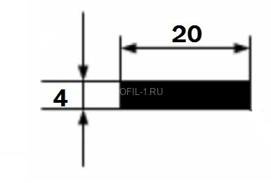 Алюминиевая полоса 20х4 мм 3 м