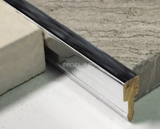Латунный Т-профиль вставка AD 150 OC 15х4,5 хром 2,7м Латунный Т-профиль вставка AD 150 OC 15х4,5 хром 2,7м