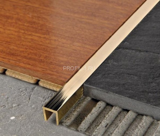 П-образный профиль латунный 10Х10 Progress Profiles PCLOL 10 полированный 2,7 м