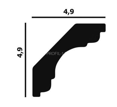 Потолочный плинтус Перфект Плюс P05 49 мм 200 см