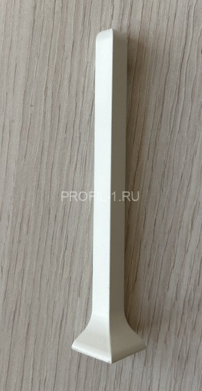 Угол наружный для плинтуса ПТ-60 металл белый
