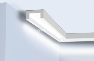 Молдинг под подсветку HiWood LB30 белый 30х15 мм 200 см Молдинг под подсветку HiWood LB30 белый 30х15 мм 200 см